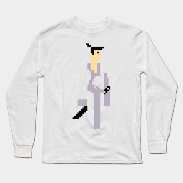 Pixel Samurai Jack Long Sleeve T-Shirt by Notanewmember